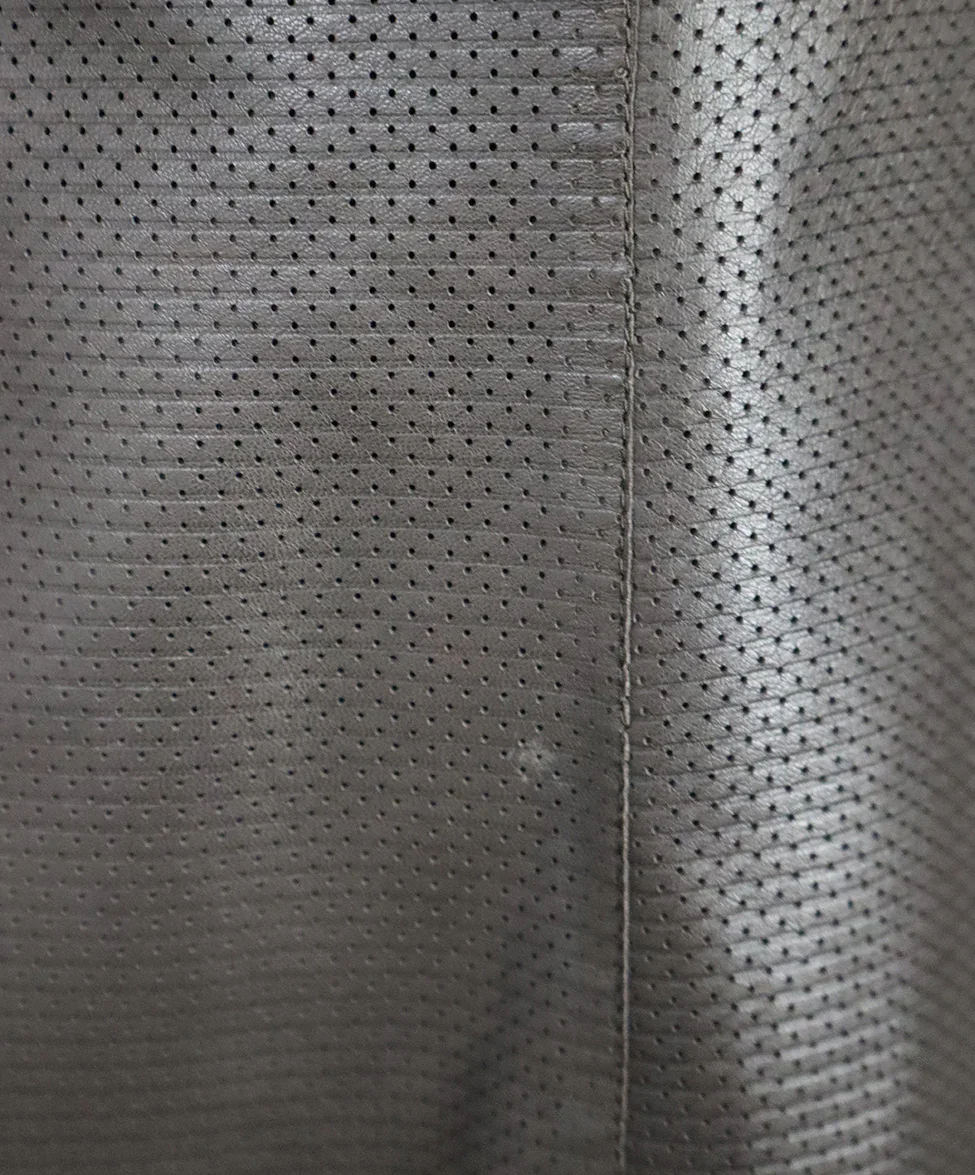 Akris Brown Perforated Leather Blazer sz 6 - Image 6