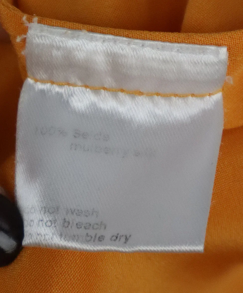 Akris Orange Silk Blouse sz 8 - Image 5