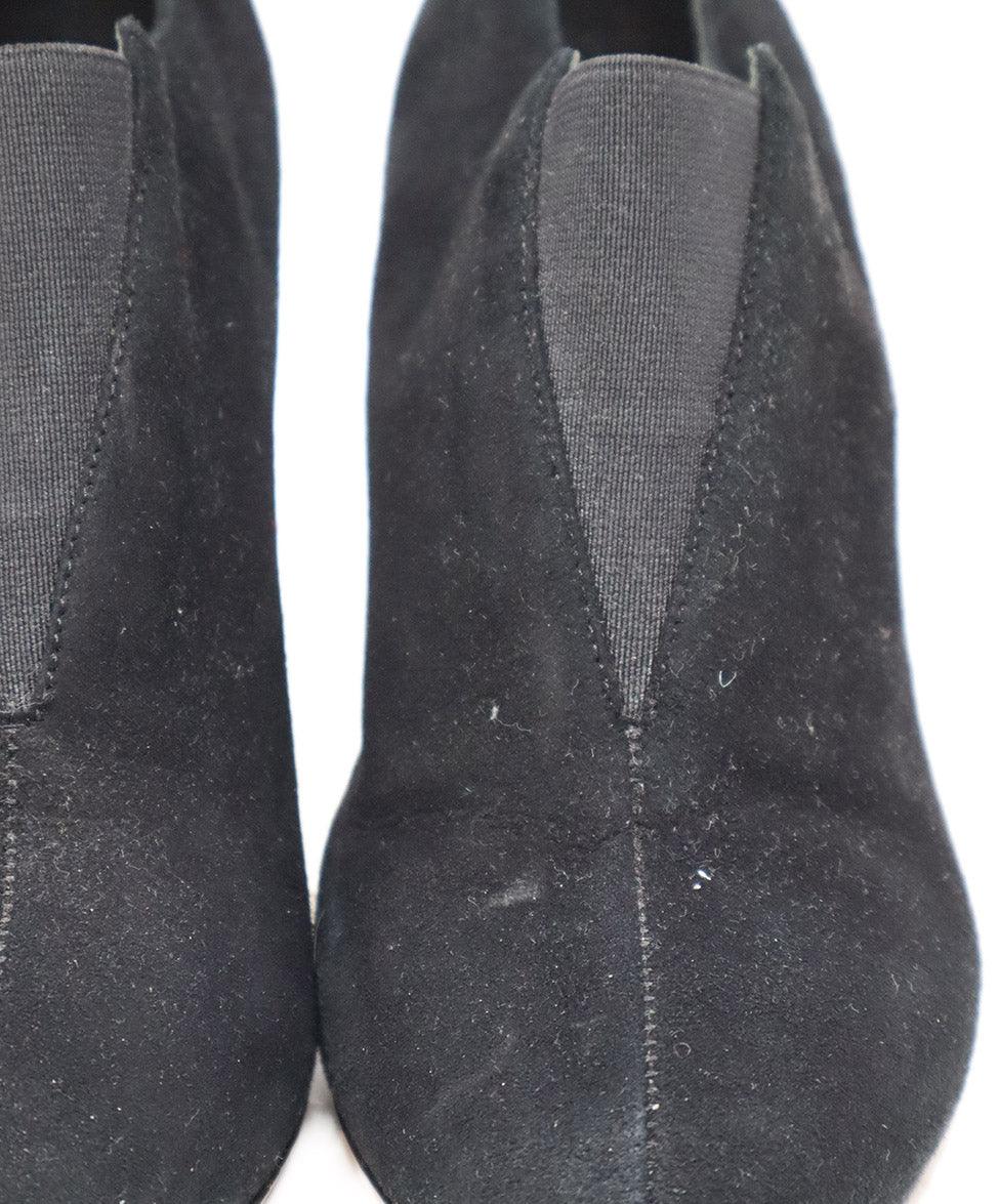 Alaia Black Suede Heeled Booties sz 5 - Image 6