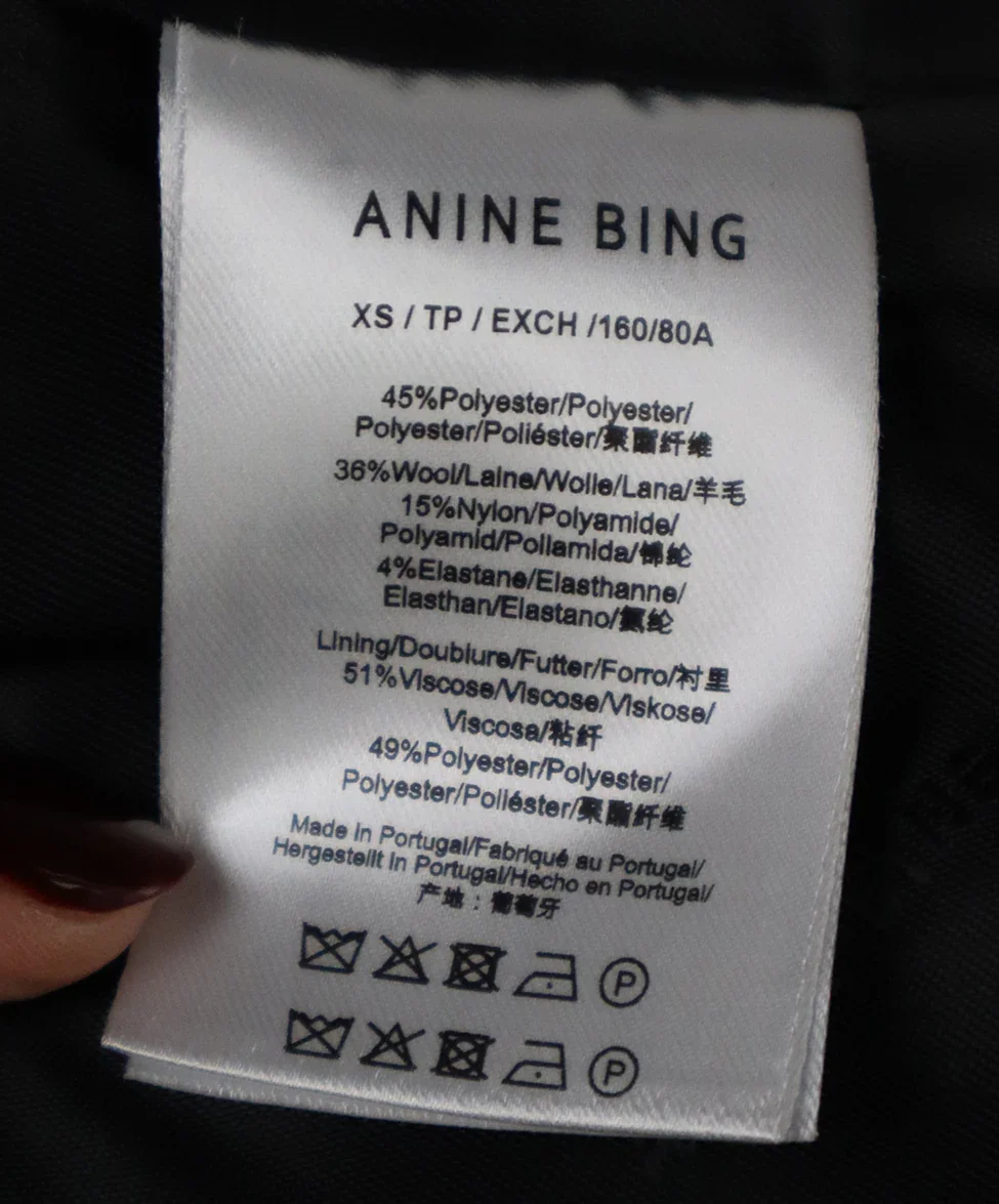Anine Bing Black Wool Blazer sz 2 - Image 5