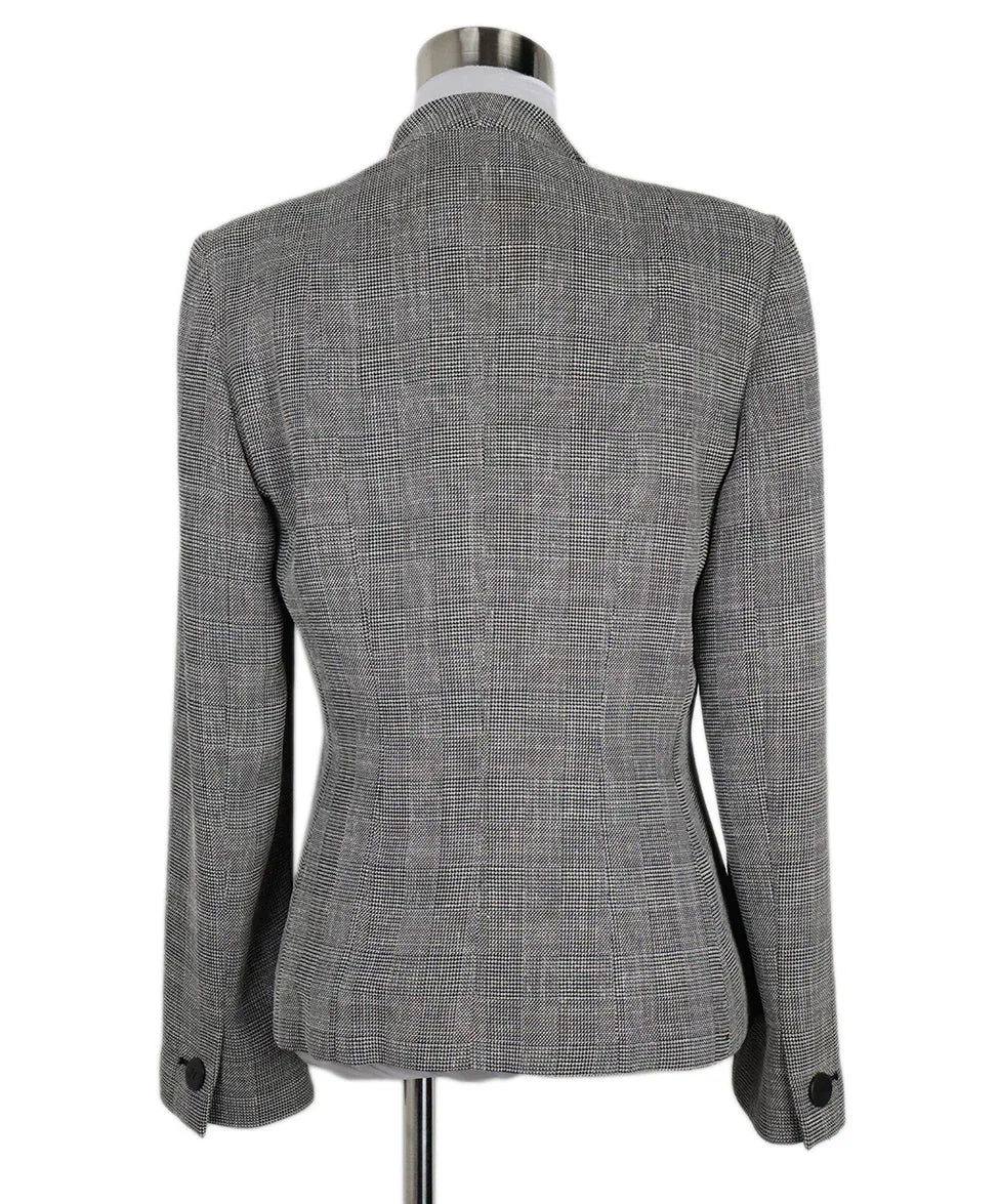 Armani Collezioni B&W Blazer sz 6 - Image 3