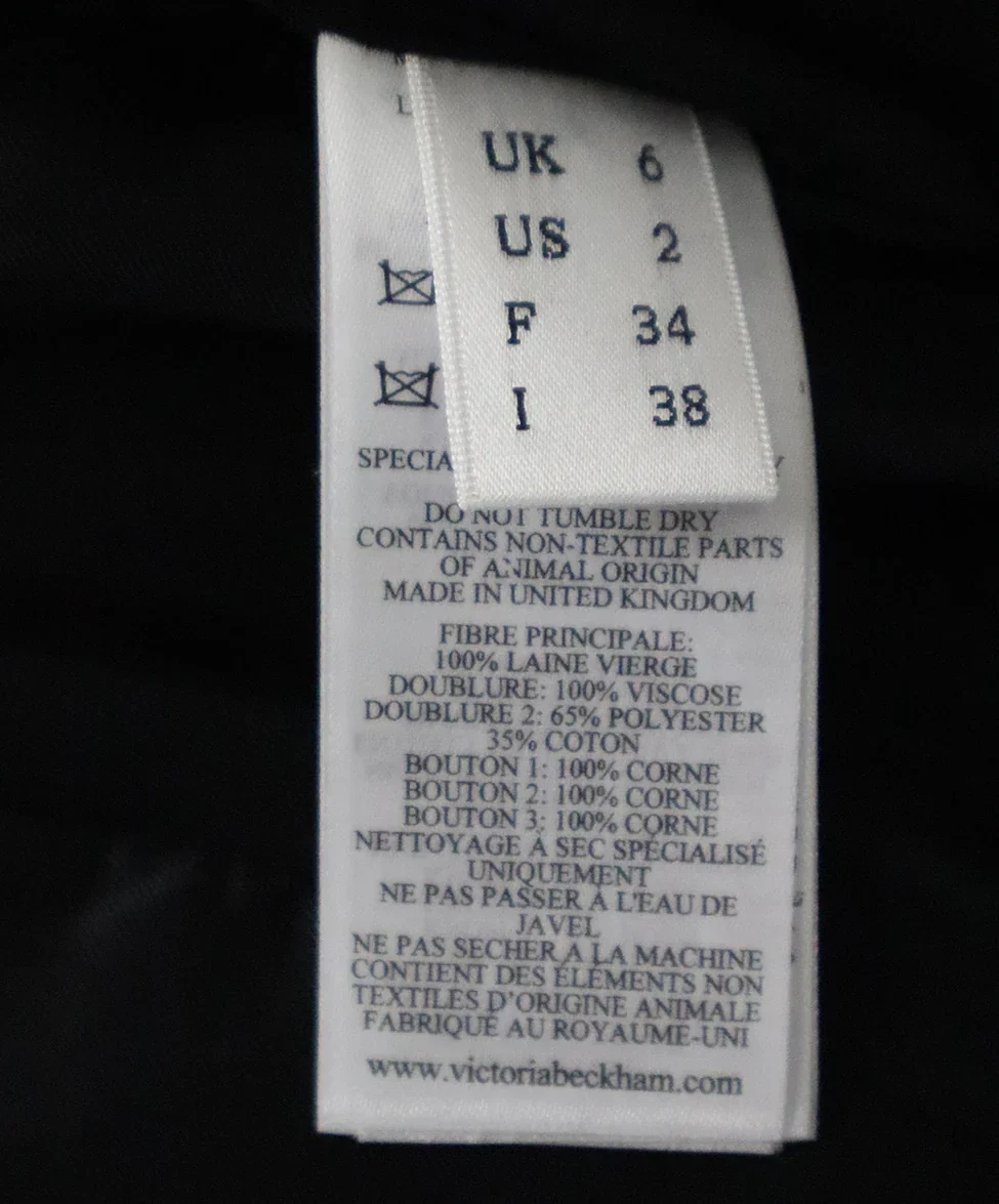 Beckham Green Wool Jacket sz 2 - Image 5
