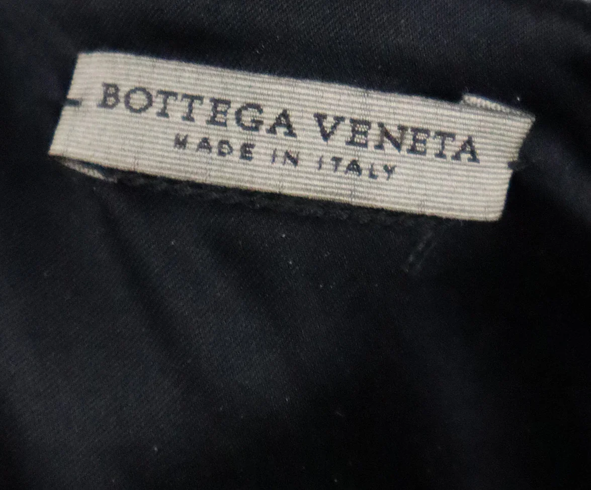 Bottega Veneta Black Wool & Silver Button Dress sz 6 - Image 4