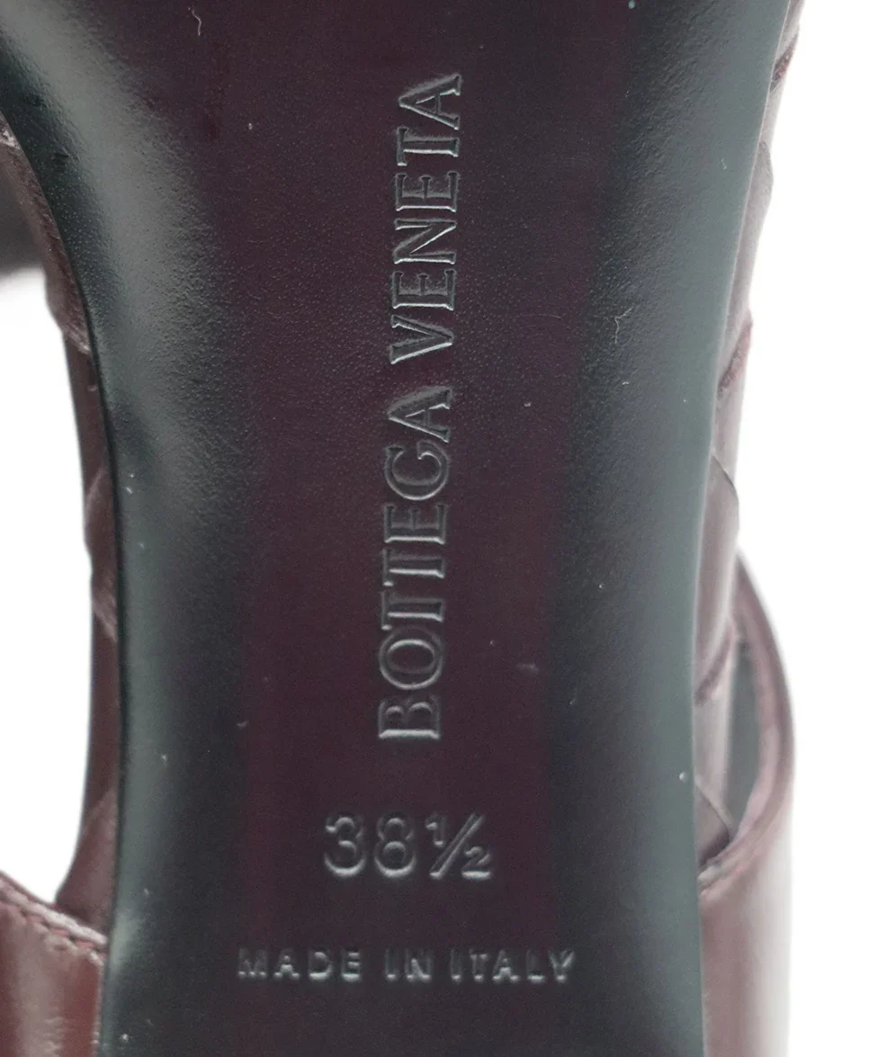 Bottega Veneta Brown Woven Leather Sandals Sz. 85 - Image 6