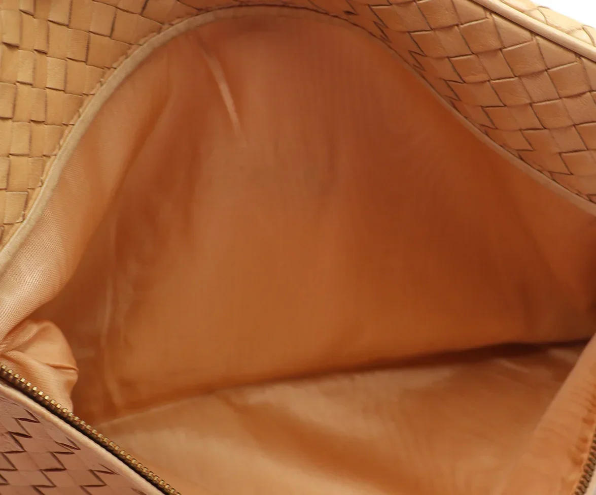 Bottega Veneta Neutral Woven Leather Clutch - Image 6