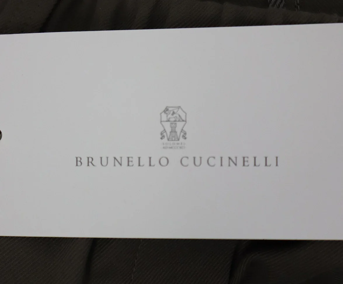 Brunello Cucinelli Beige Cotton Pants sz 10 - Image 8