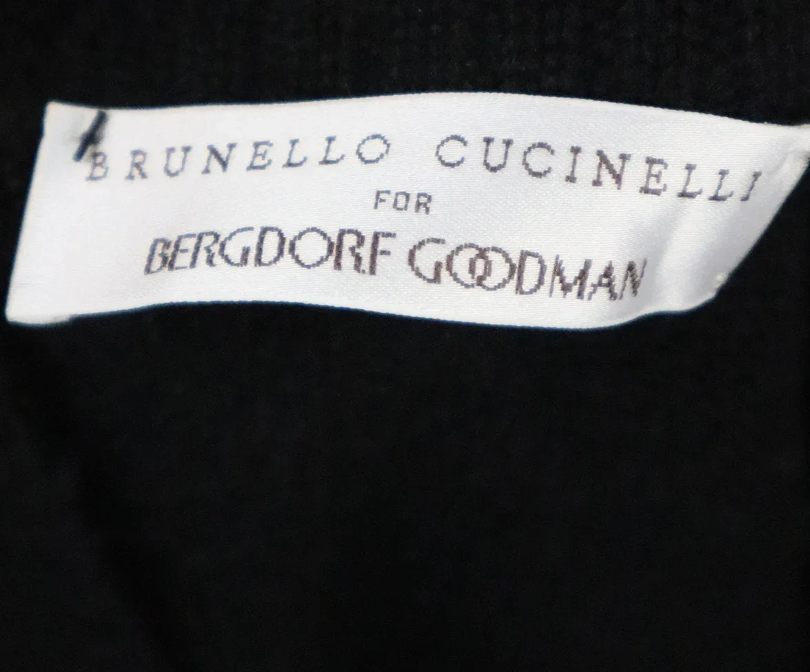 Brunello Cucinelli Black Cashmere Cardigan sz 2 - Image 4