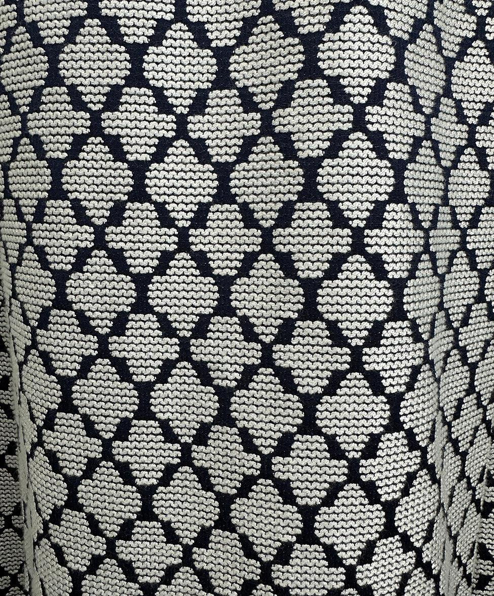 Carolina Herrera White Navy Sleeveless Dress Size 6 - Image 6