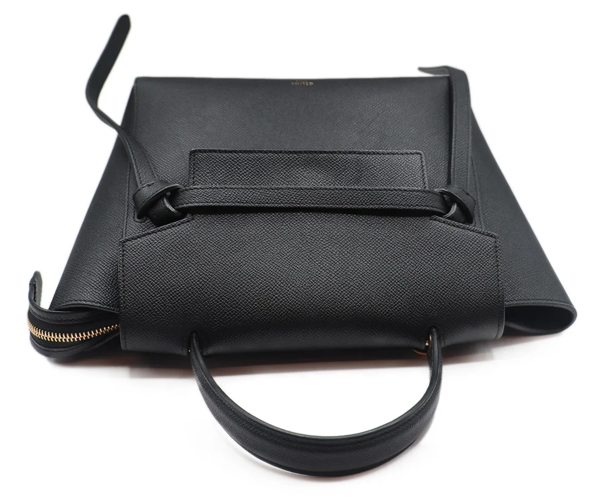 Celine Black Leather Belt Bag - Image 5