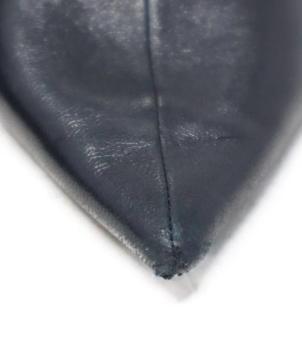 Celine Black Leather Bow Slingback Heels sz 6.5 - Image 6