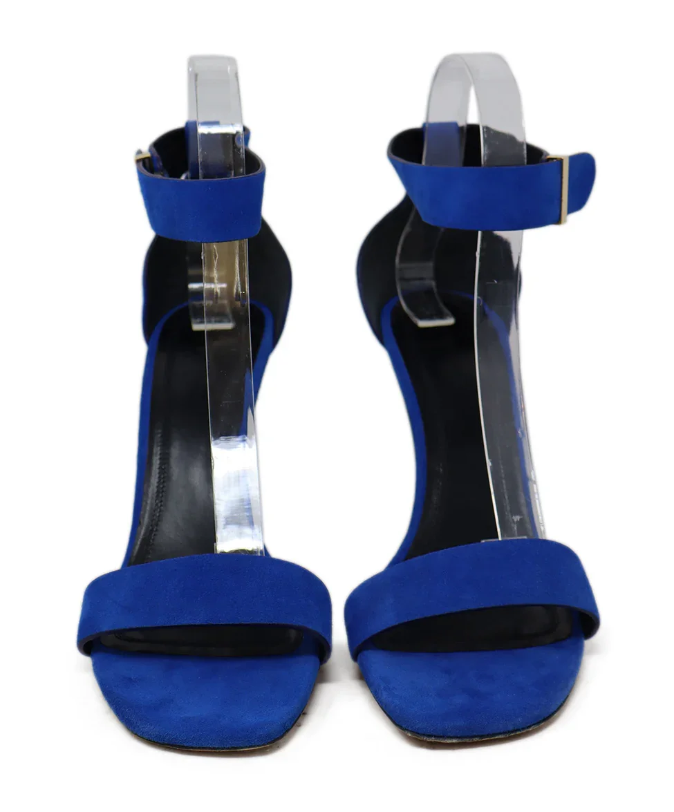 Celine Cobalt Blue Suede Heels sz 7.5 - Image 4