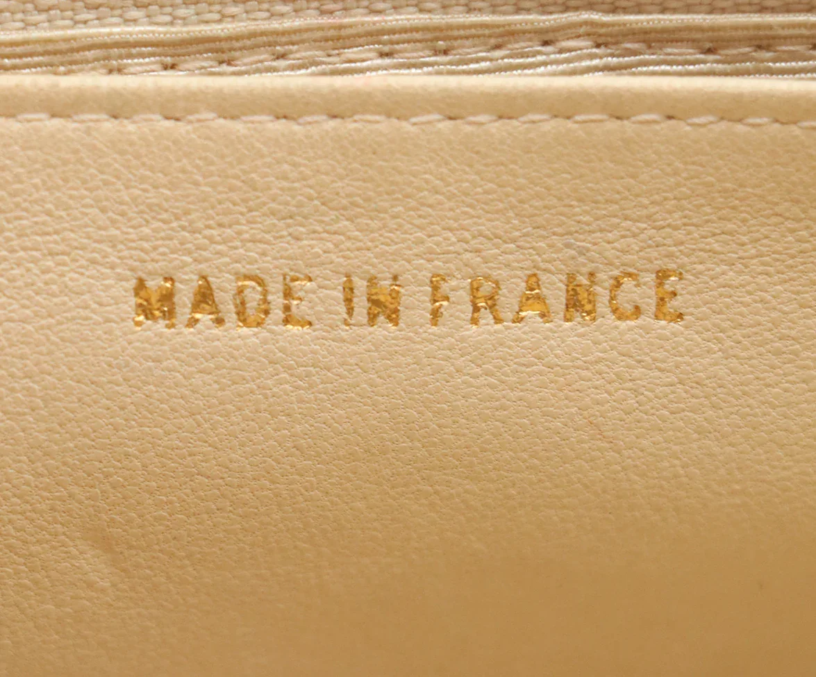 Chanel Beige Leather Wallet on Chain Crossbody Handbag - Image 9