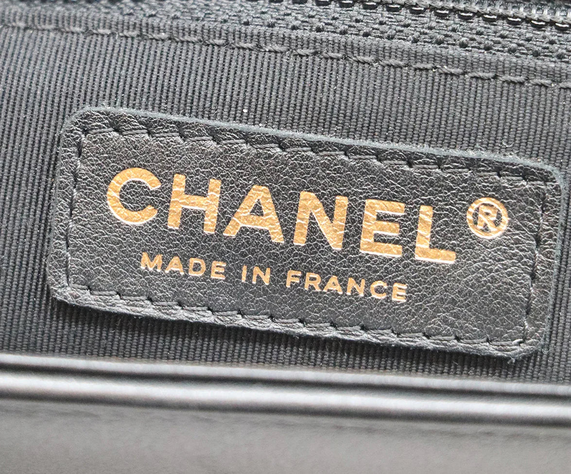 Chanel Black Quilted Leather Large Boy Bag Handbag - Image 9