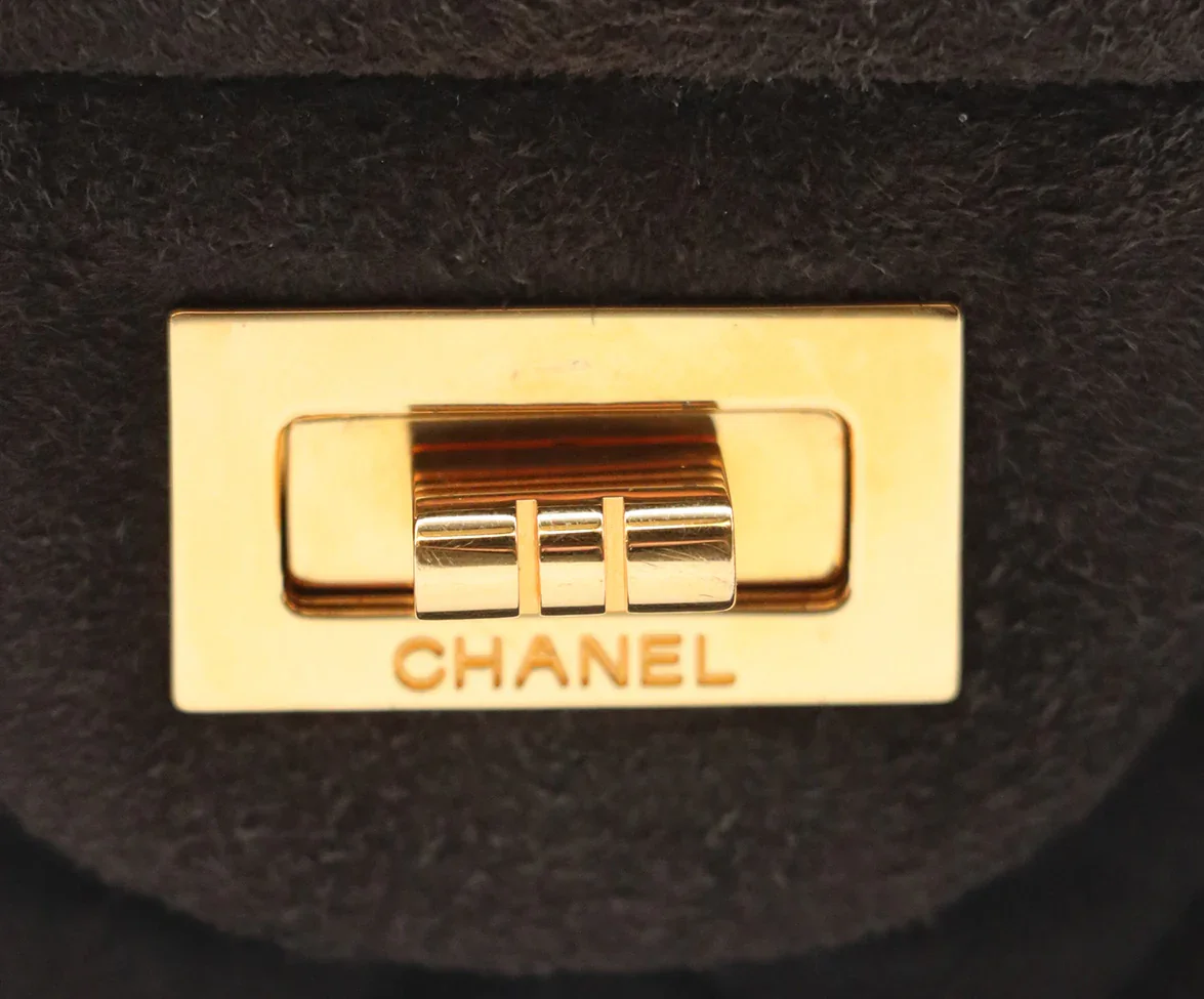 Chanel Brown Suede Calssic Reissue Handbag - Image 10