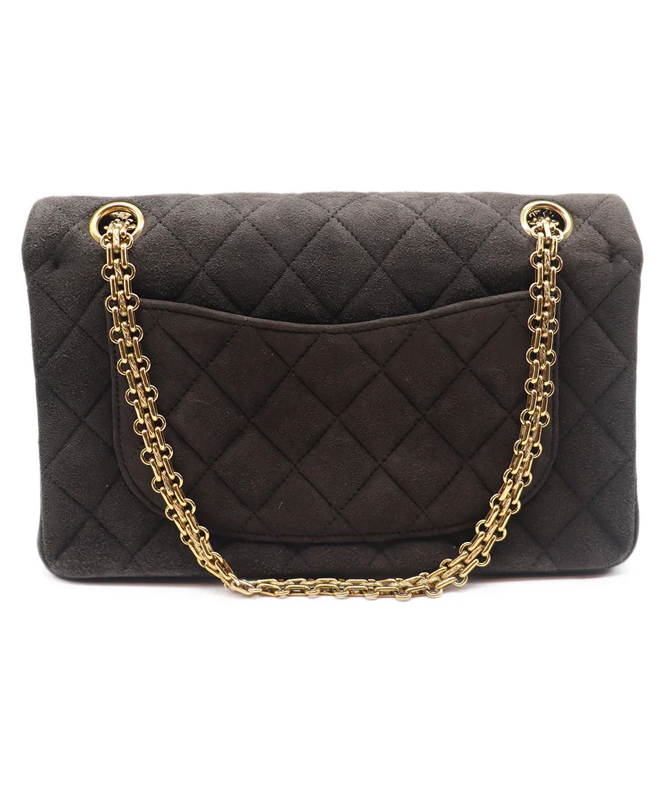 Chanel Brown Suede Calssic Reissue Handbag - Image 3