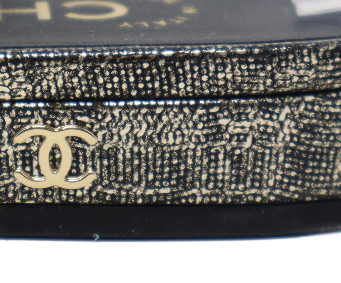 Chanel Gold Suede & Black Grosgrain Slingbacks sz 8.5 - Image 6