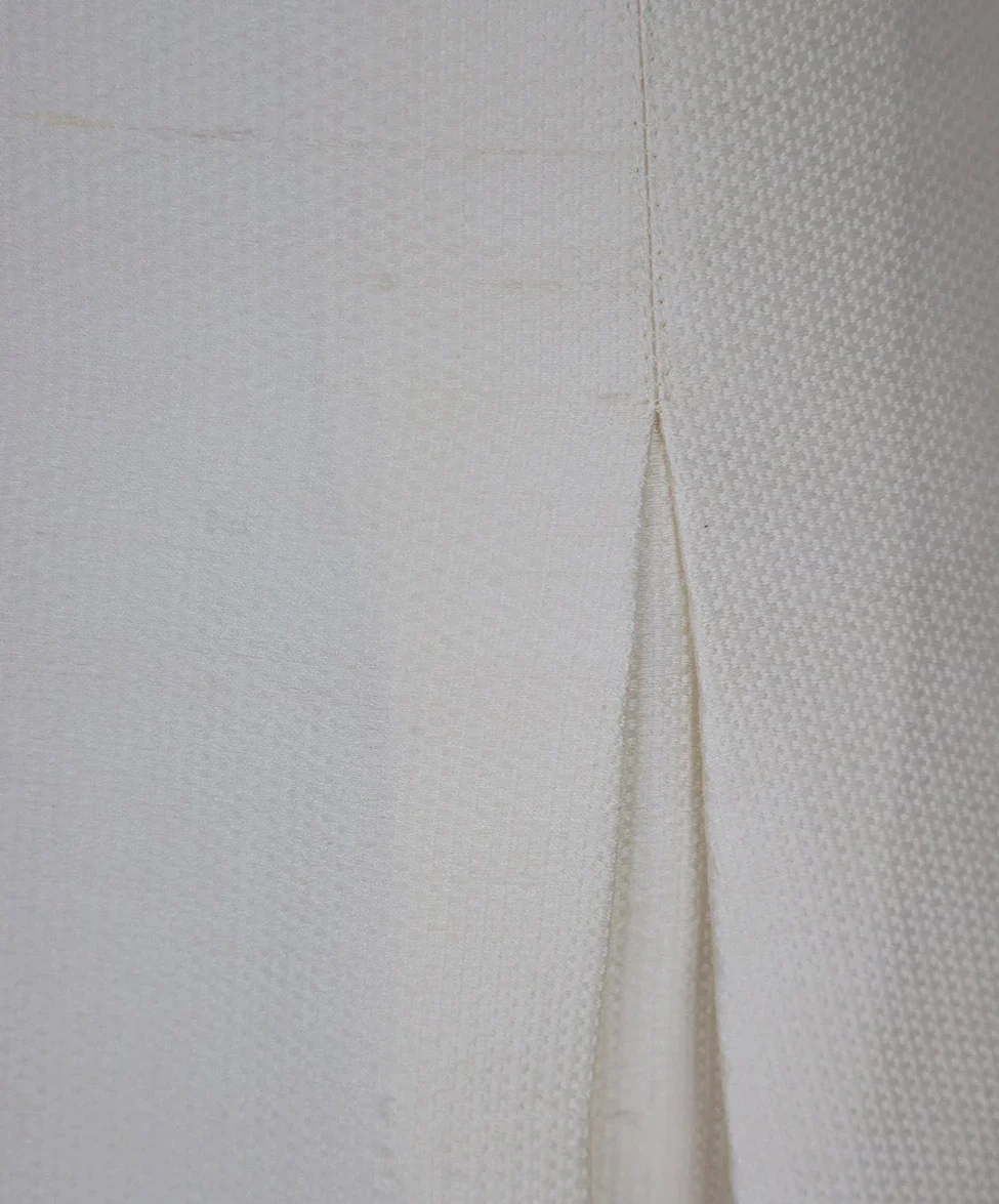 Chanel Ivory Silk & Cotton Skirt sz 4 - Image 6
