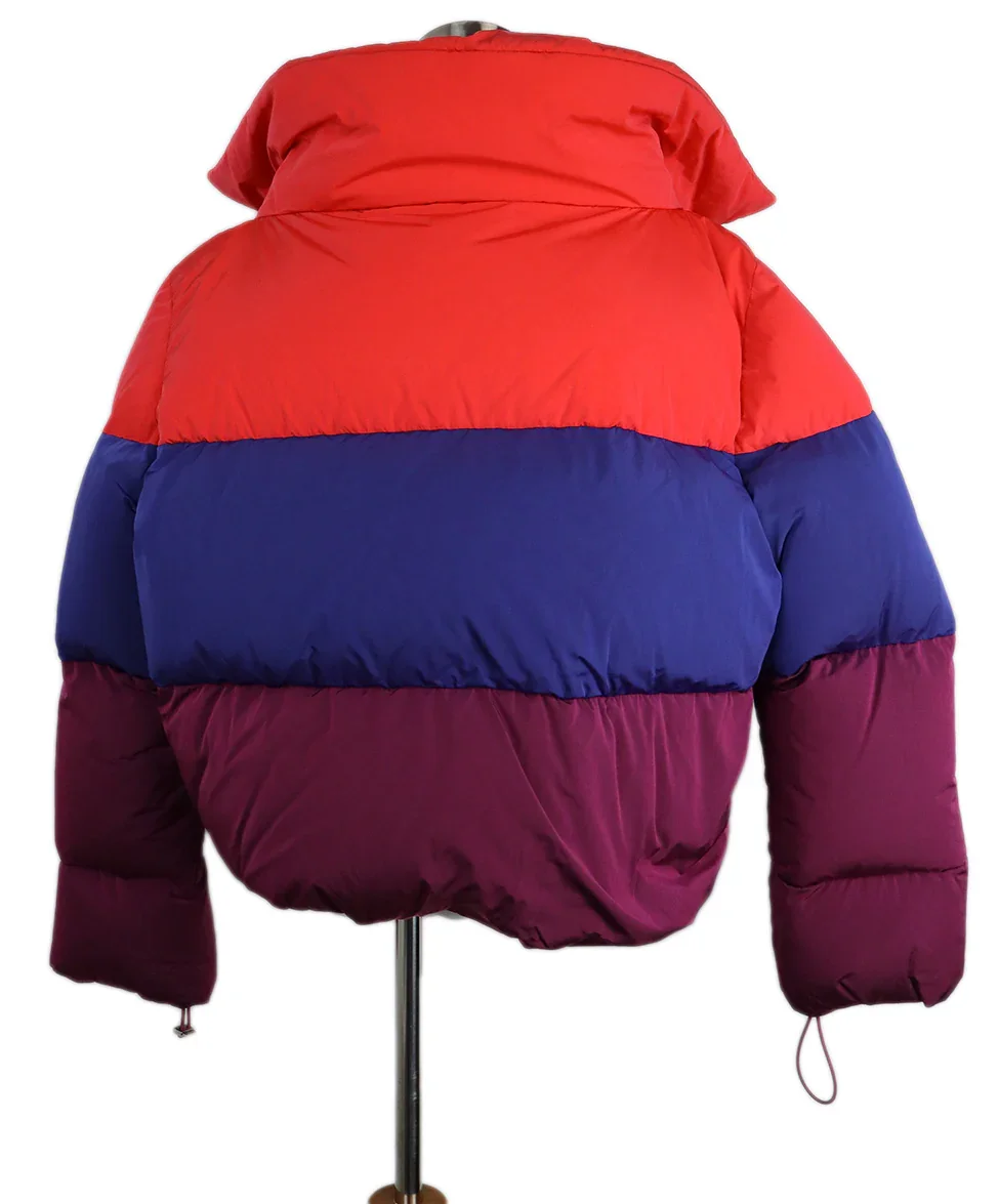 Chanel Purple Pink & Blue Puffer Coat sz 6 - Image 3