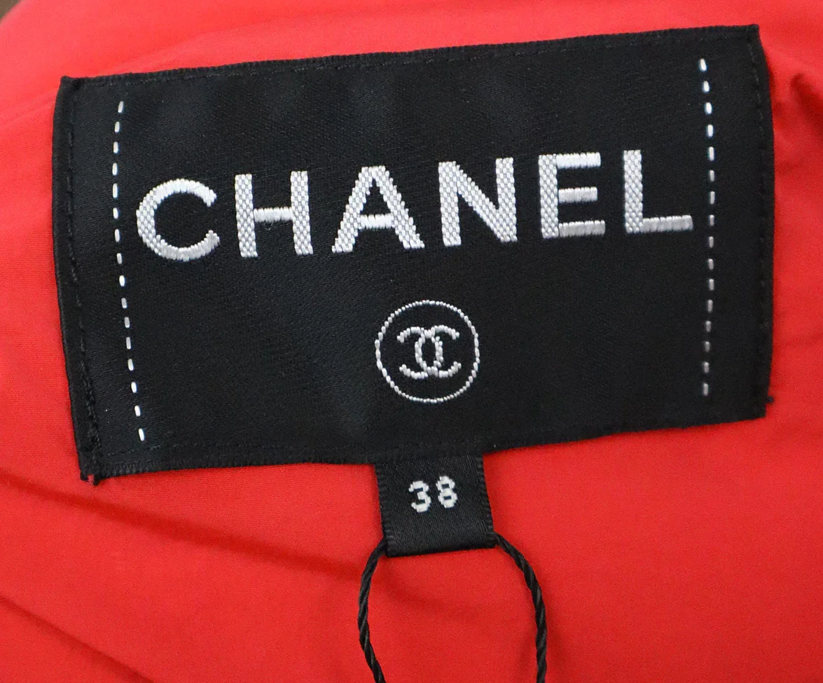 Chanel Purple Pink & Blue Puffer Coat sz 6 - Image 4