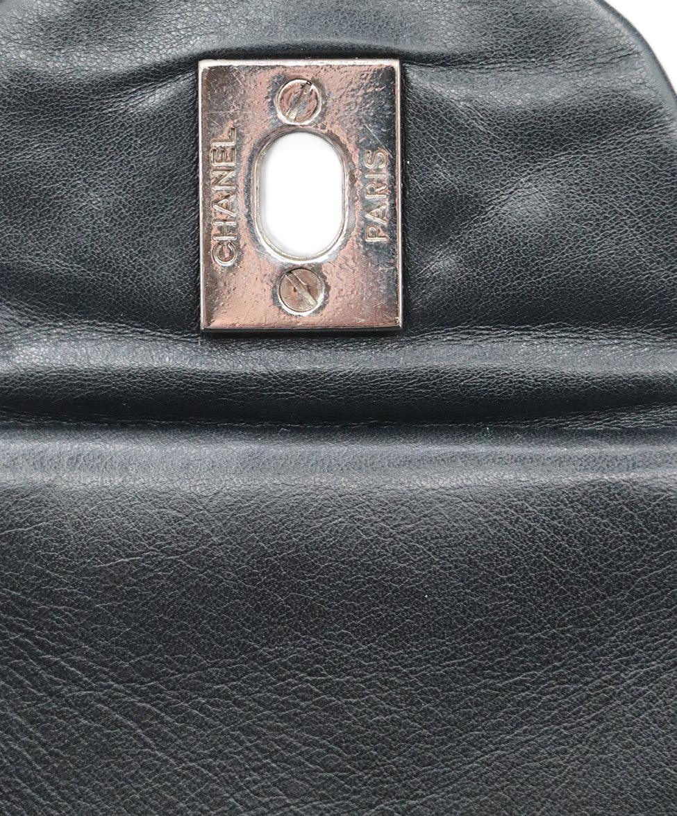 Chanel Black Patent Leather Jumbo Flap - Image 8