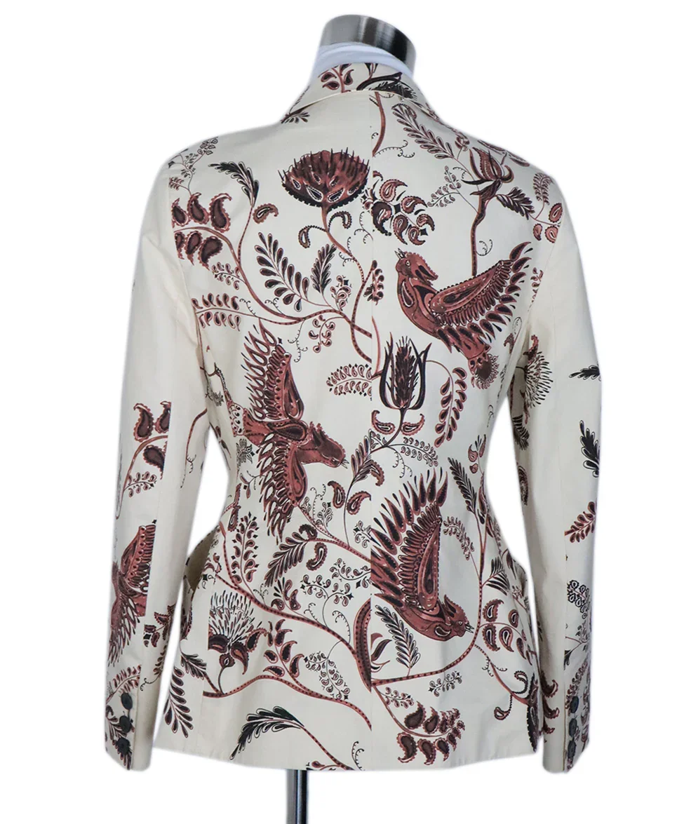Christian Dior Print Cotton Linen Jacket sz 6 - Image 3