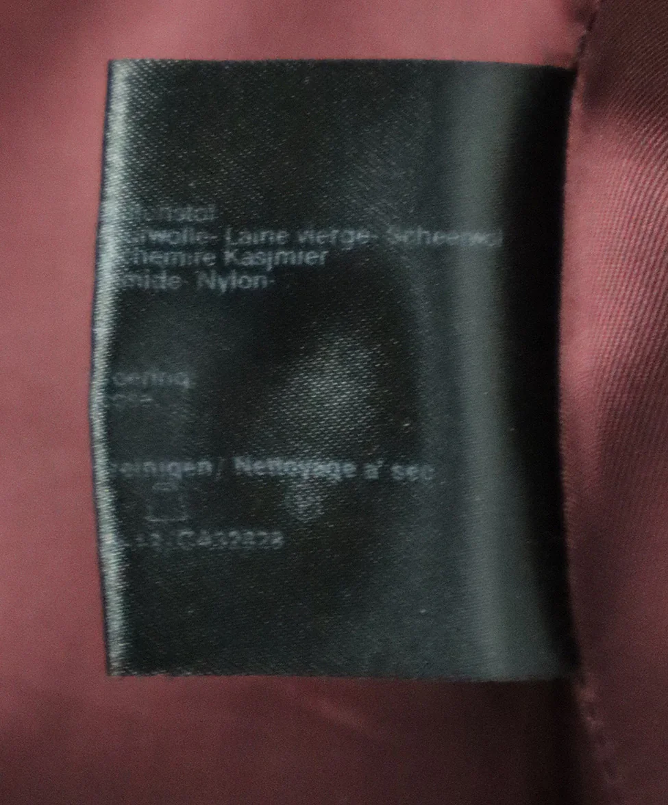 Cinzia Rocca Red Burgundy Wool Coat sz 8 - Image 6