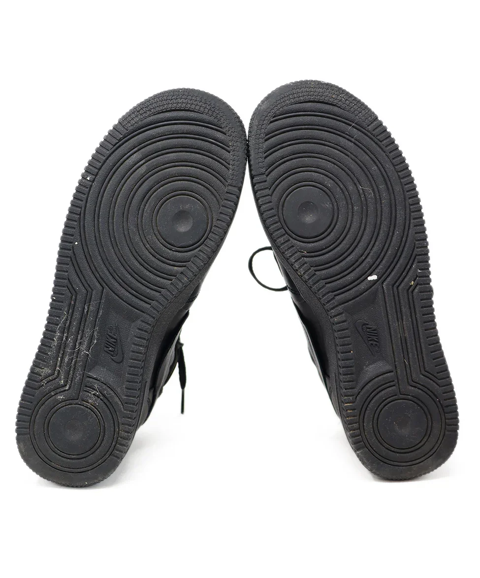 Comme Des Garcons x Nike Black Leather Sneakers sz 6.5 - Image 5