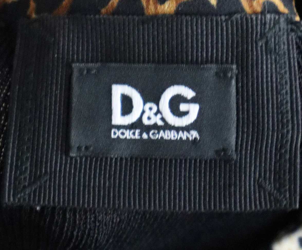 D&G Multicolor Print Silk Cardigan sz 6 - Image 4