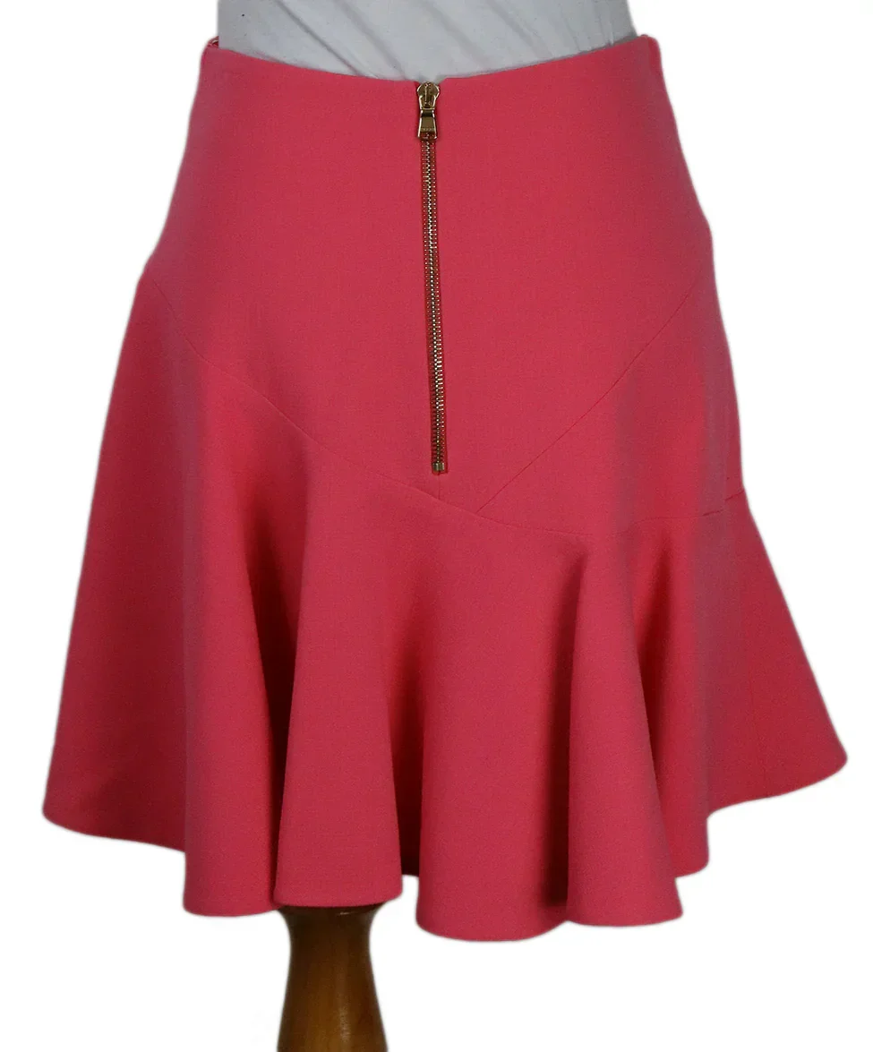 Emilio Pucci Pink Wool Skirt sz 4 - Image 3