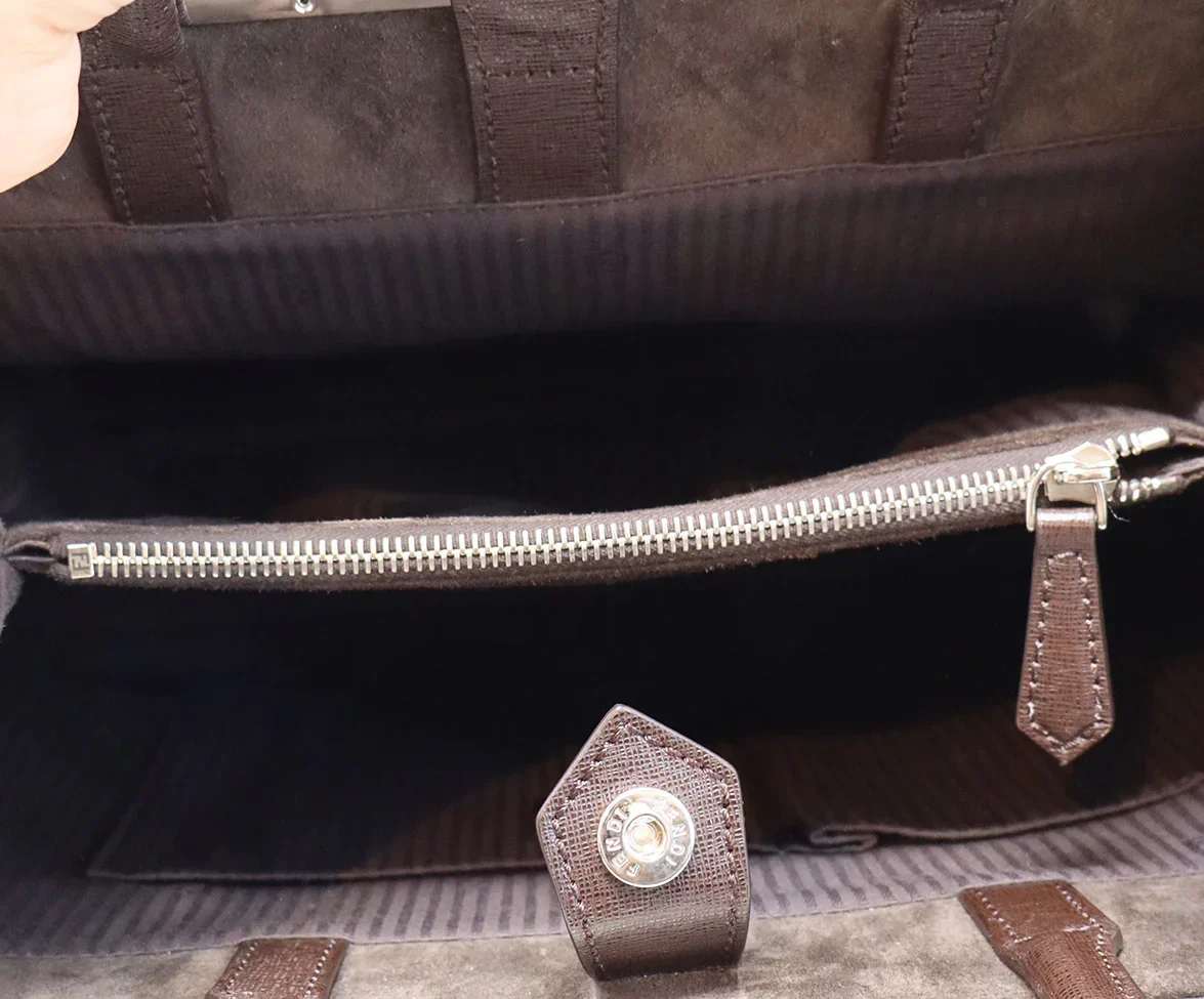 Fendi Brown Leather 2Jours Tote - Image 6