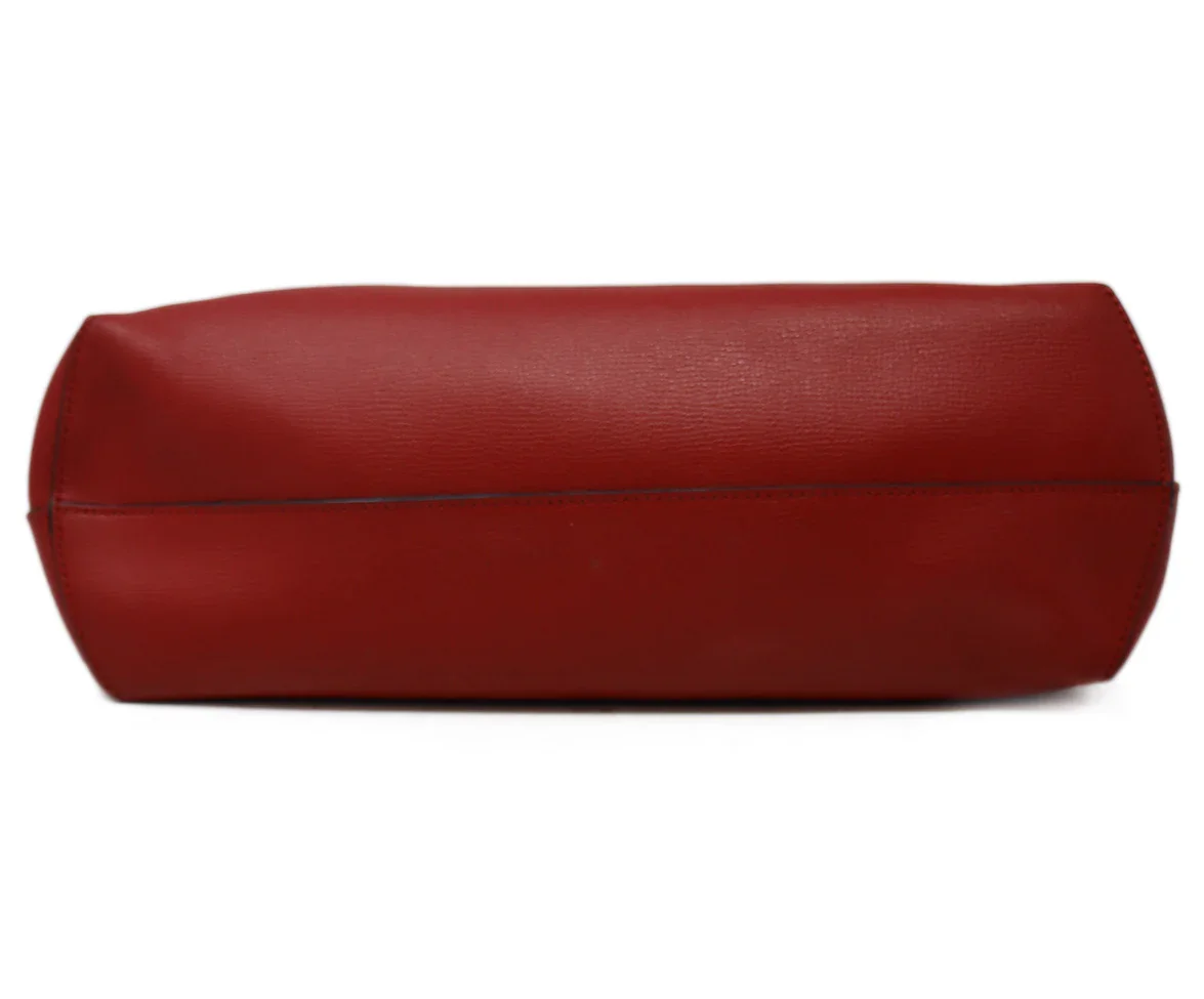Fendi Red Leather Vienna Tote - Image 4
