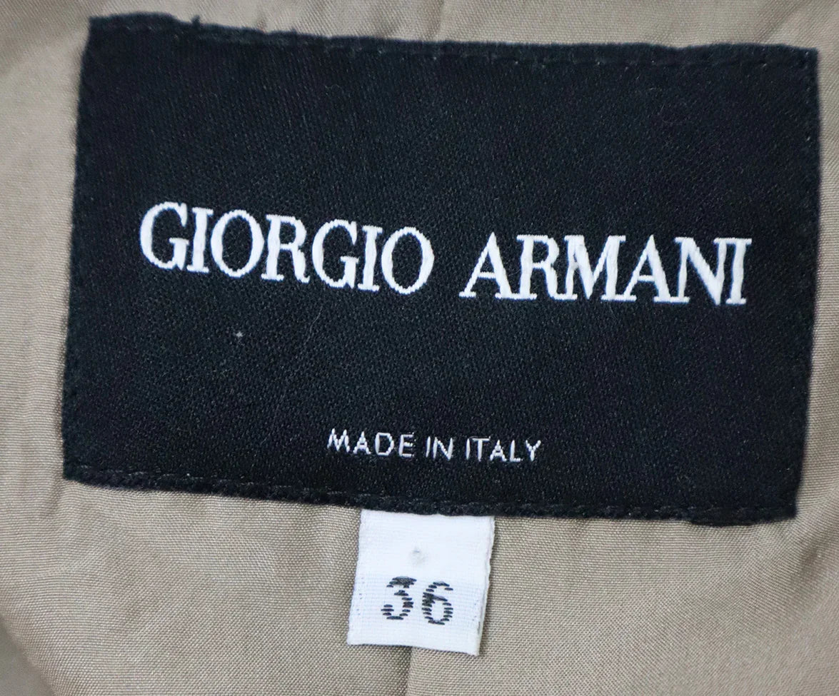 Giorgio Armani Grey Silk & Cashmere Blazer sz 2 - Image 4