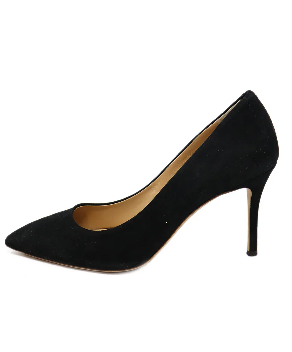 Giuseppe Zanotti Black Suede Heels sz 8 - Image 2