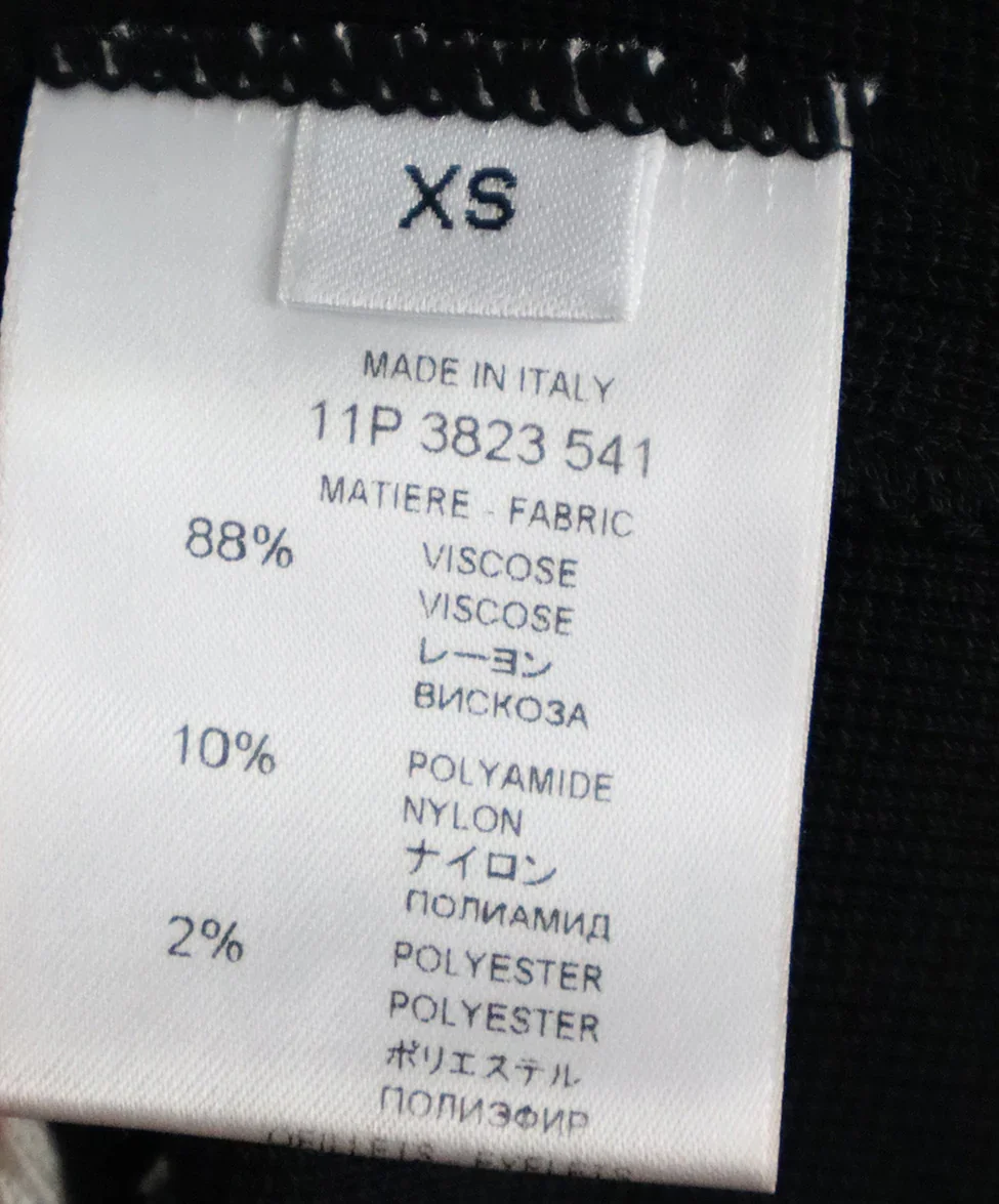 Givenchy Black & White Lace Trim Cardigan sz 4 - Image 5