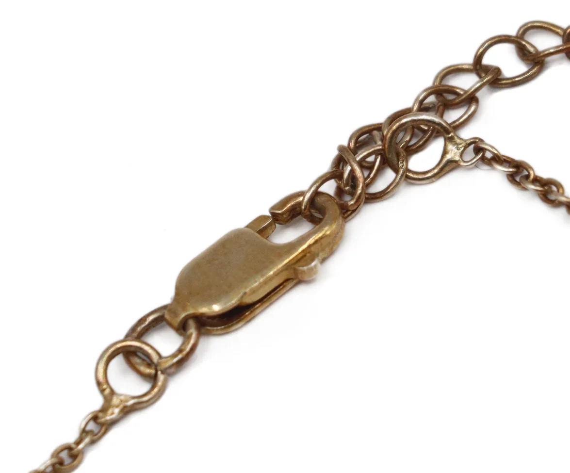 Gold Plated Diamond Heart Pendant Necklace - Image 4