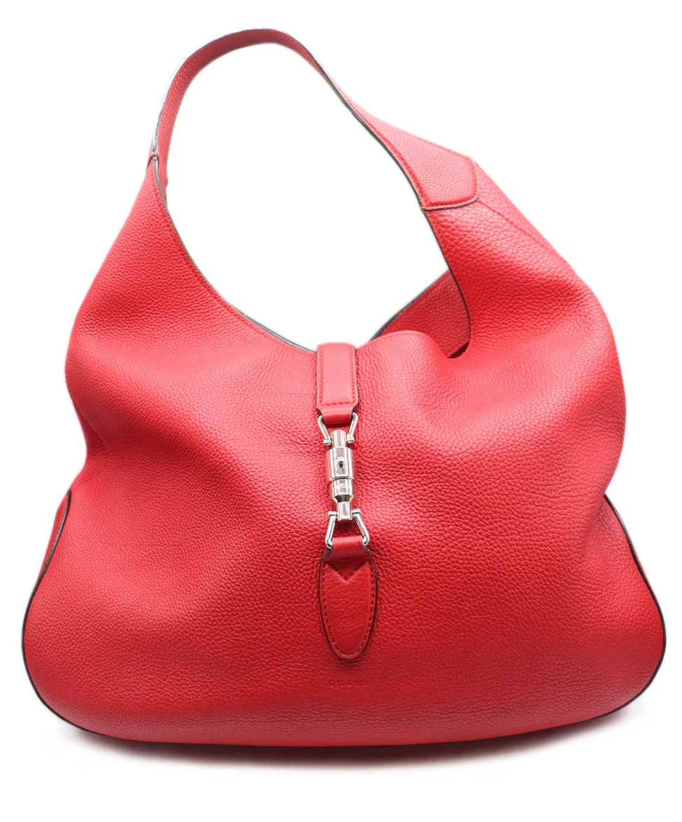 Gucci Red Large Jackie O Shoulder Bag