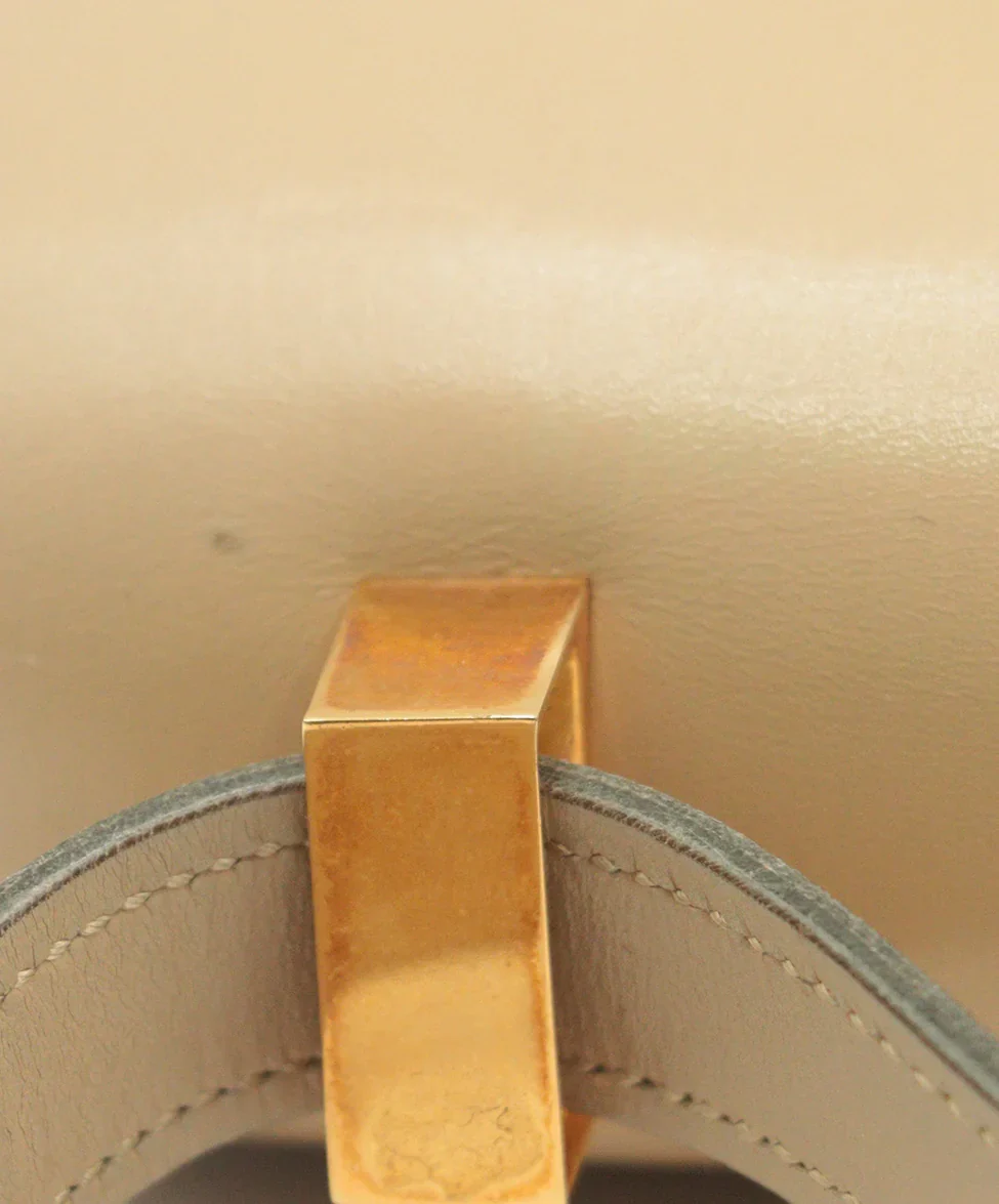 Hermes Beige Leather Constance 18 Shoulder Bag - Image 11