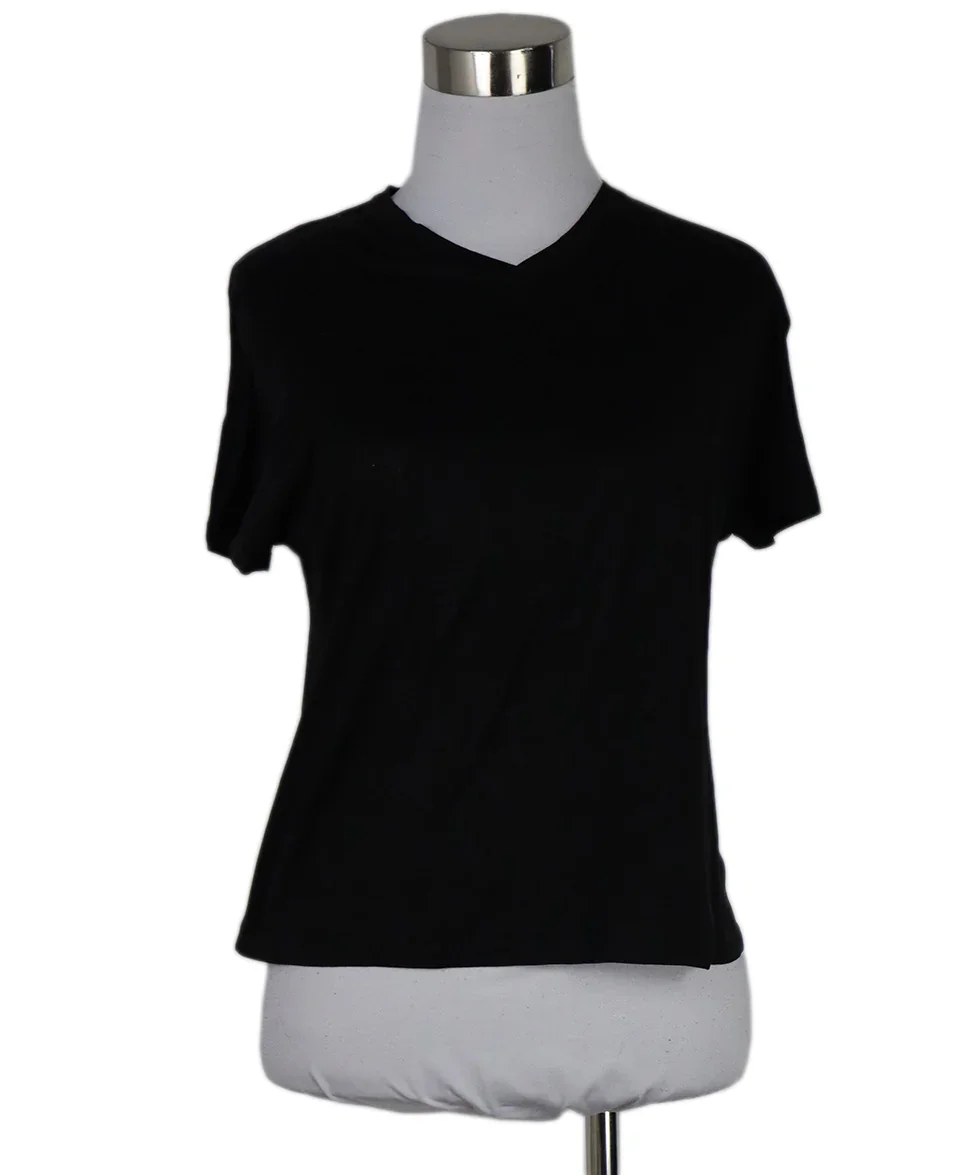 Hermes Black Cotton T-Shirt sz 4
