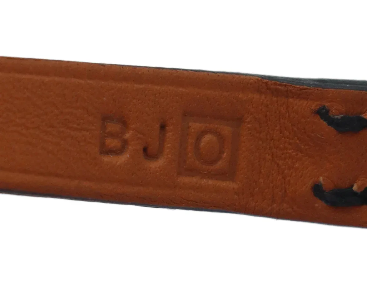 Hermes Black Leather Gold Bracelet - Image 4