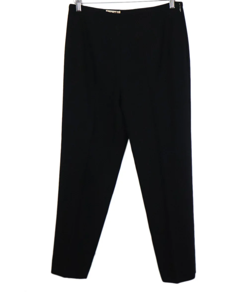 Hermes Black Wool Pants sz 6