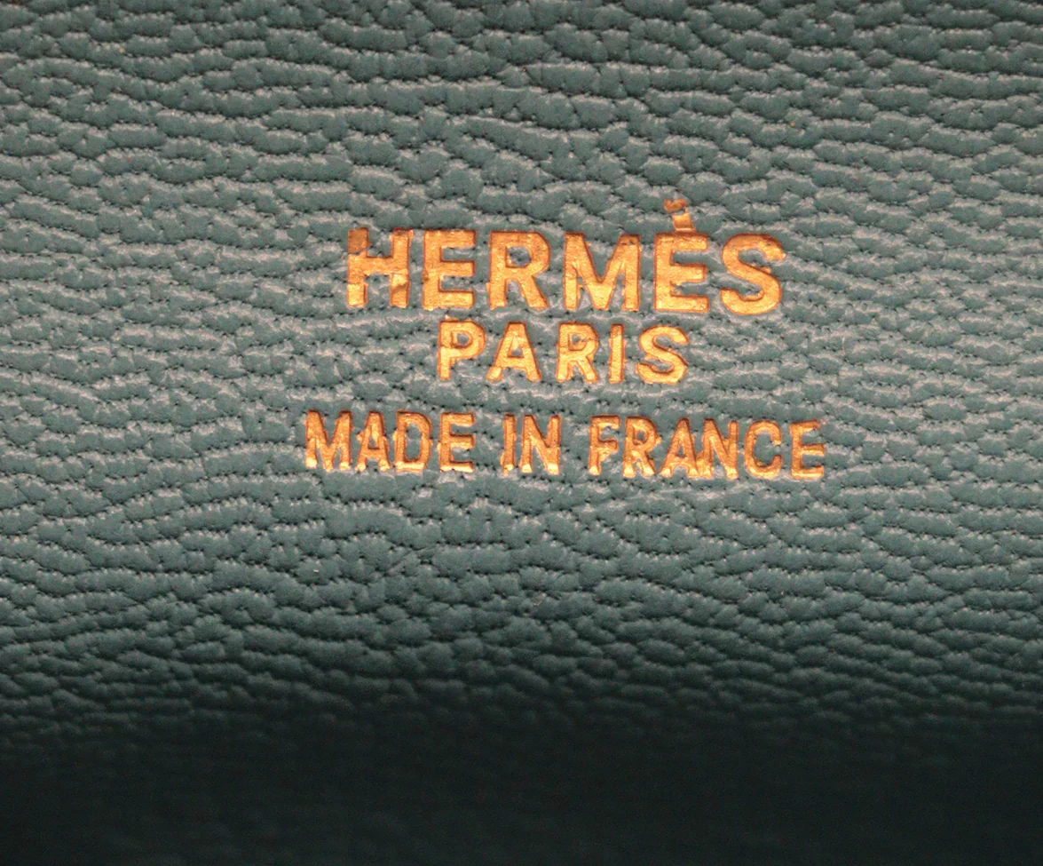 Hermes Blue Leather Plume Satchel Handbag - Image 10