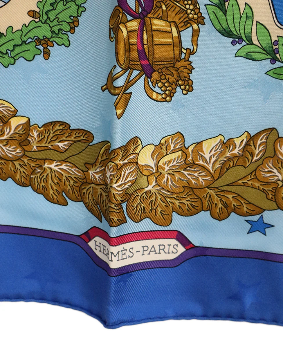 Hermes Emblemes de L'Europe Print Scarf - Image 4
