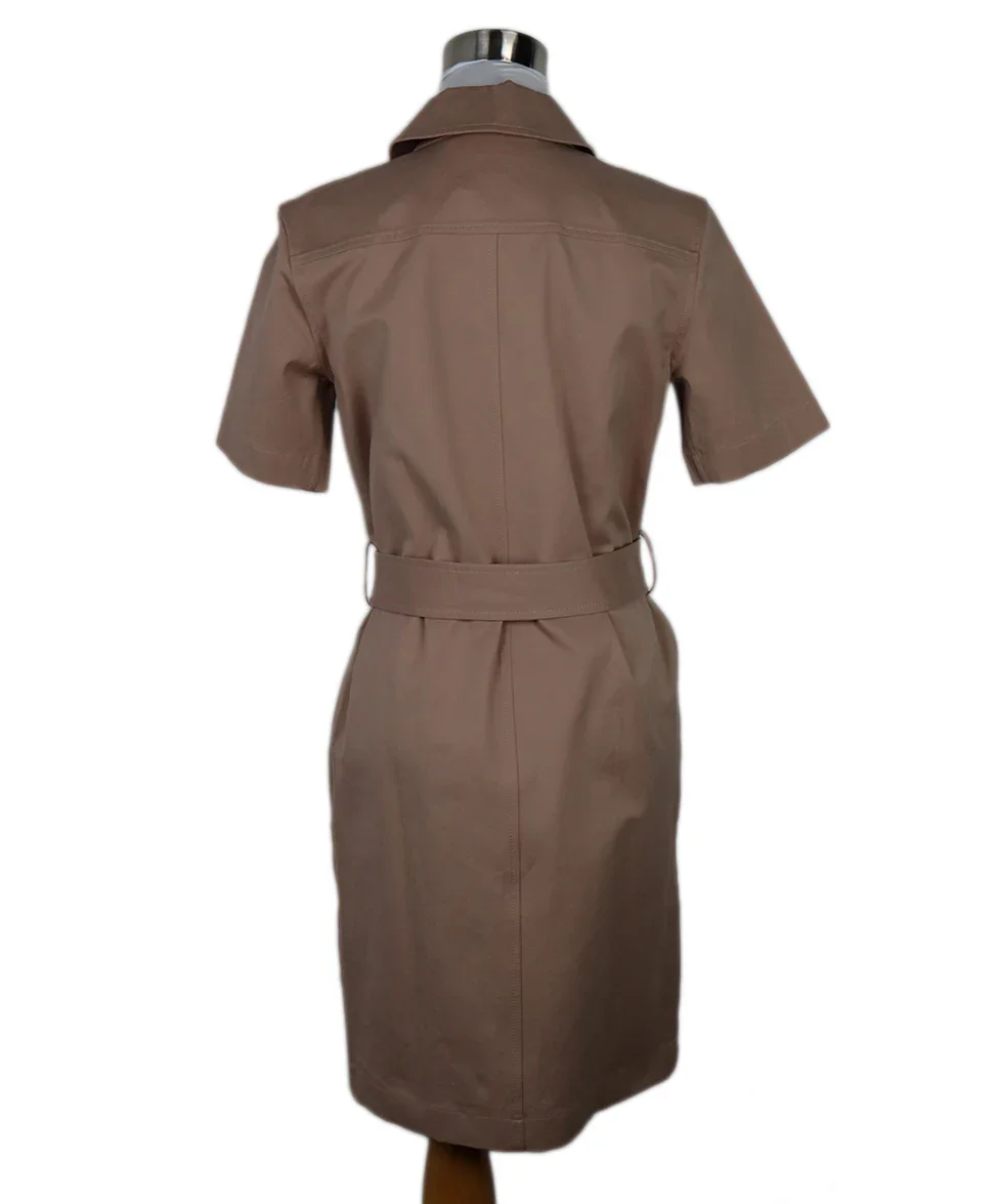 Hermes Nude Pink Cotton Dress sz 4 - Image 3