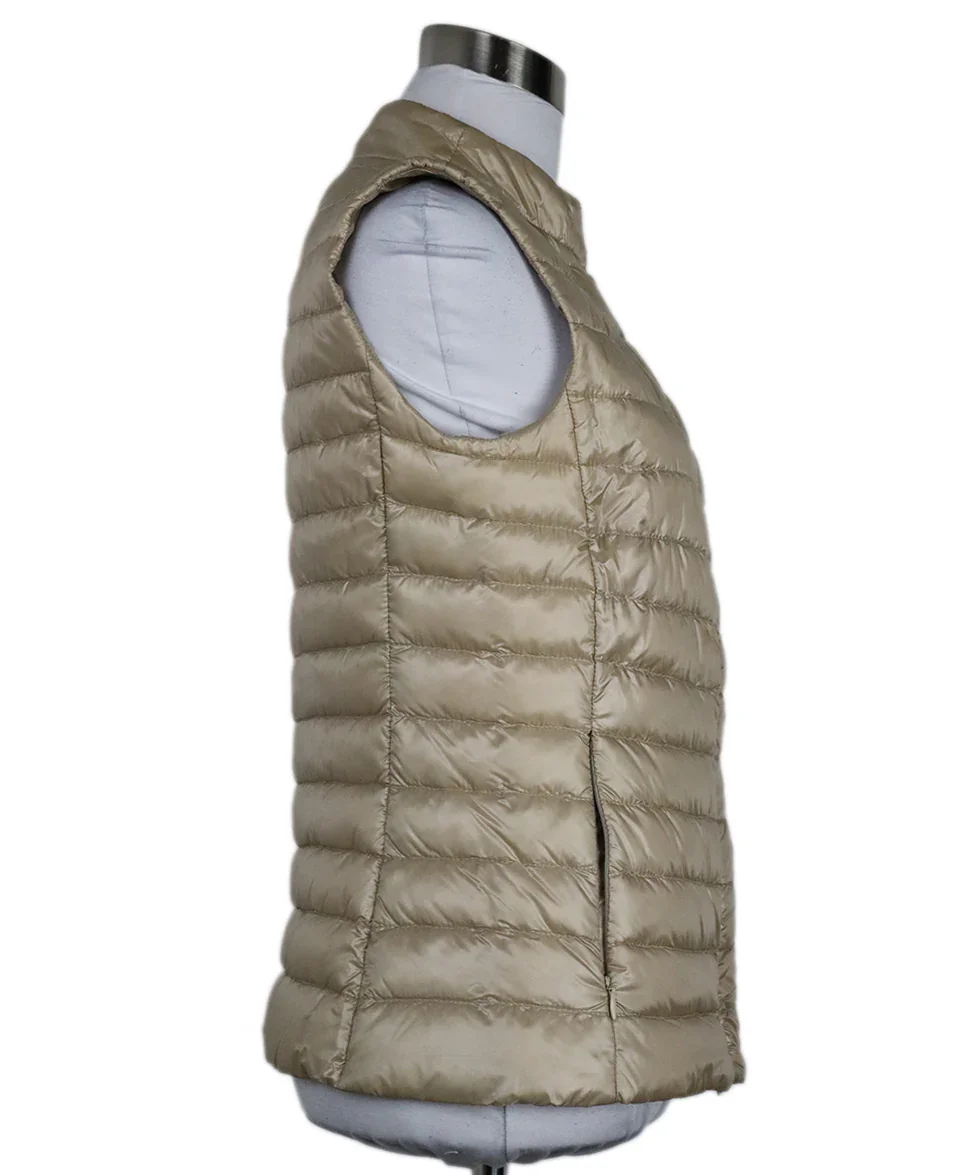 Herno Tan Down Puffer Vest sz 2 - Image 2