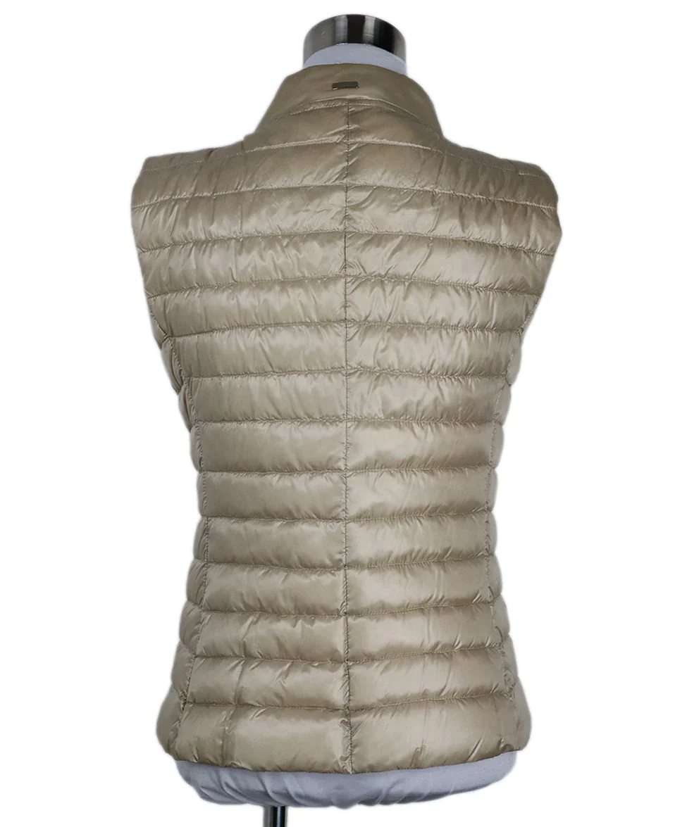 Herno Tan Down Puffer Vest sz 2 - Image 3
