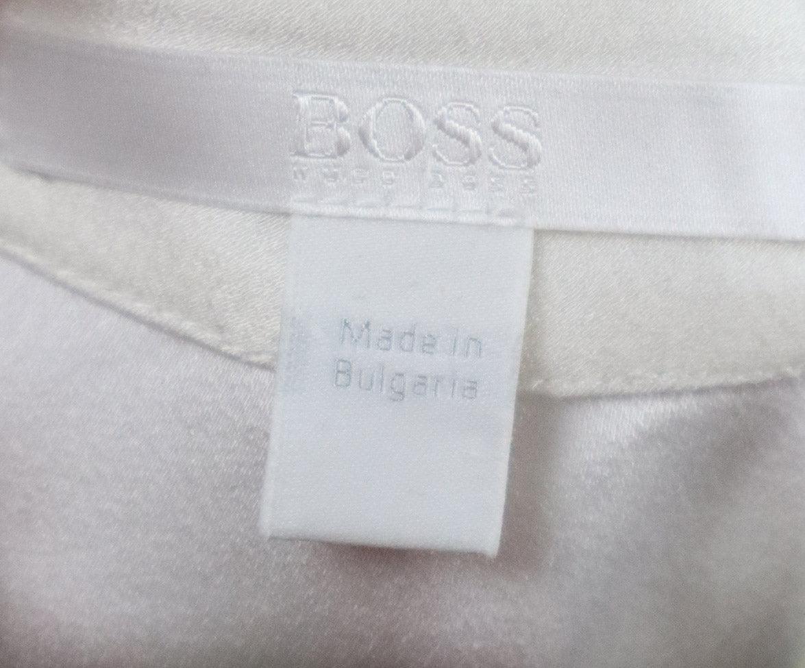 Hugo Boss Ivory White Top sz 8 - Image 4