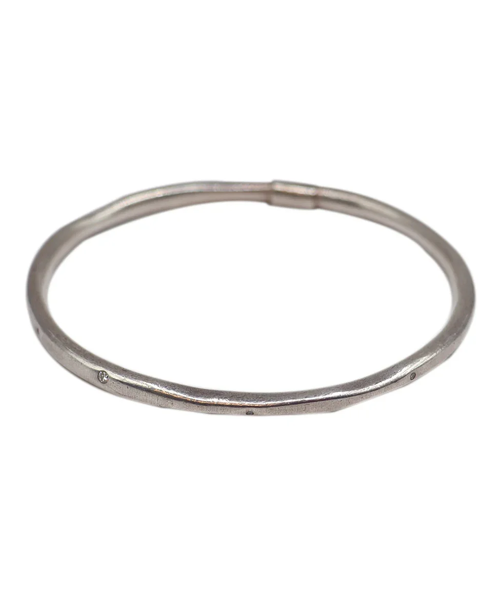 Ippolita Metallic Sterling Silver Diamond Bracelet