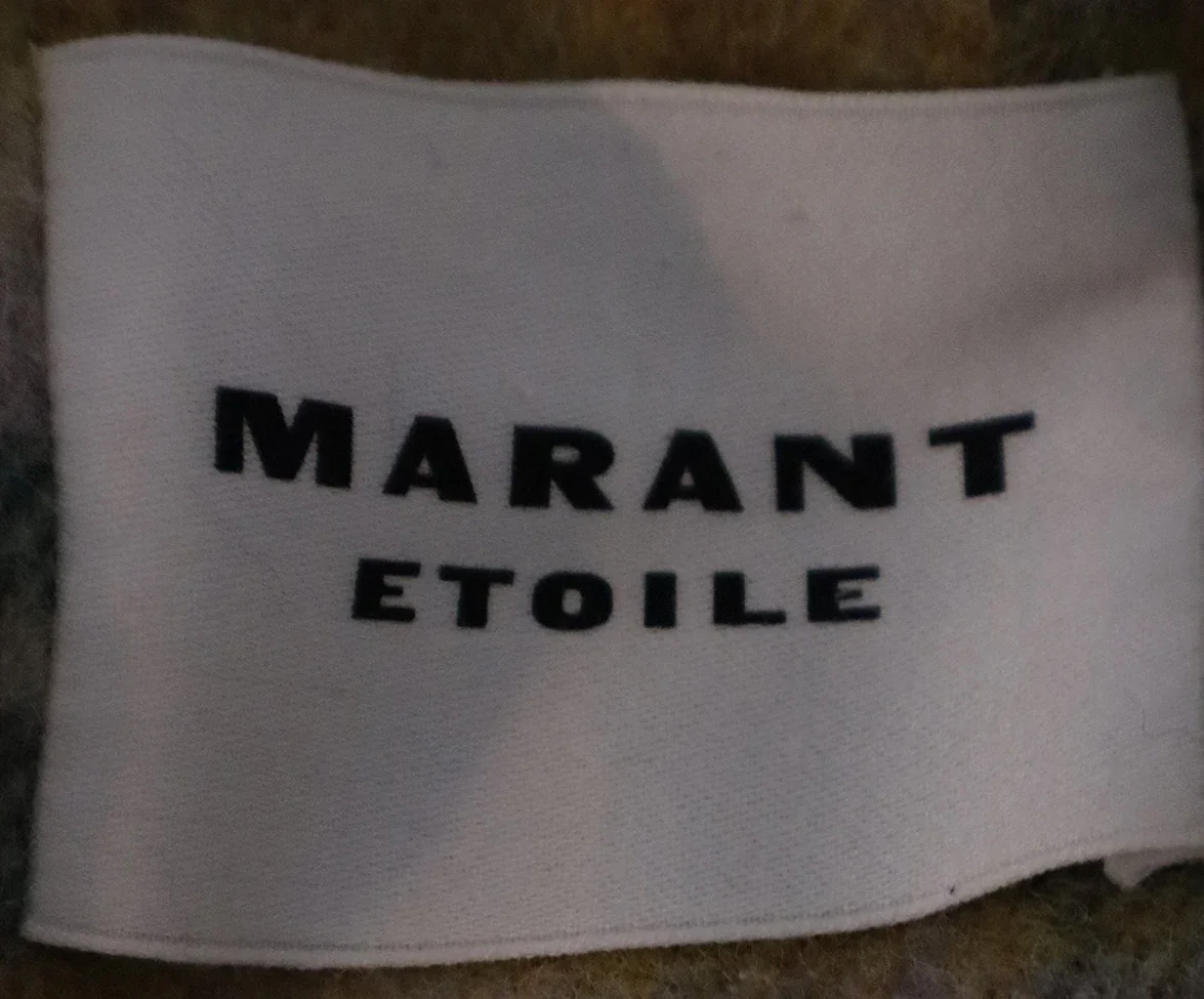 Isabel Marant Yellow Green Purple Beige Wool Polyamide Coat sz 4 - Image 4