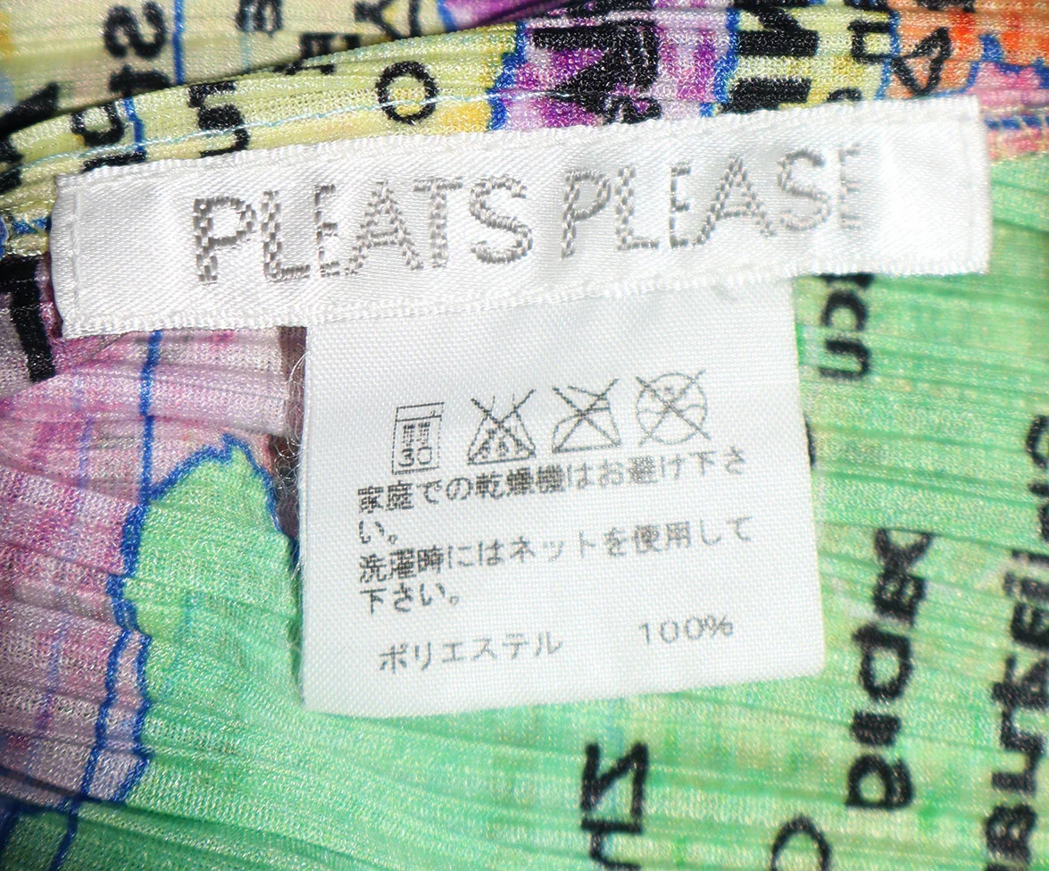 Issey Miyake Atlas Print Blouse sz 6 - Image 4