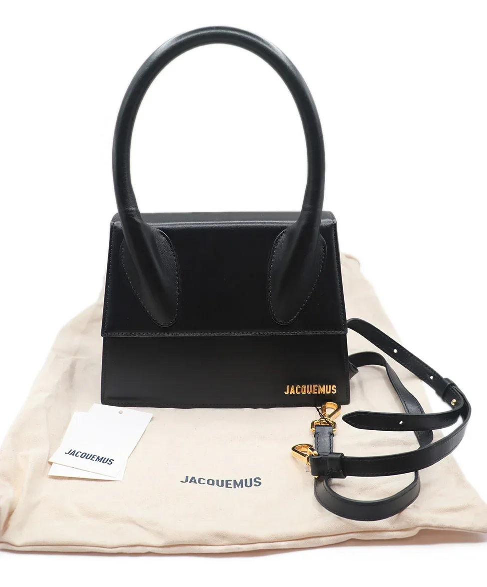 Jacquemus Le Grand Chiquito Black Leather Handbag - Image 6